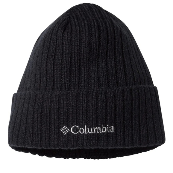 Columbia Watch Cap Cuffed Black Beanie Hat - Picture 1 of 5